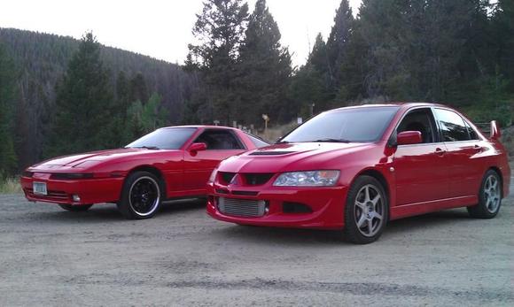 My Evo and my buddys MKIII Supra 7mgte