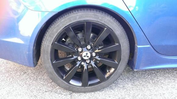 Full view of first rim painted