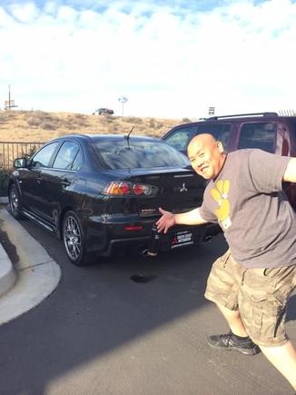 First trip the day after getting the Evo by driving my nephew to the Spartan race (I obviously didn't compete in the race!).