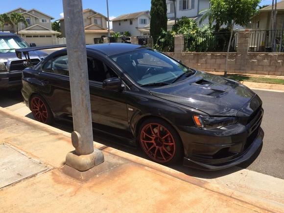 Side street parked
