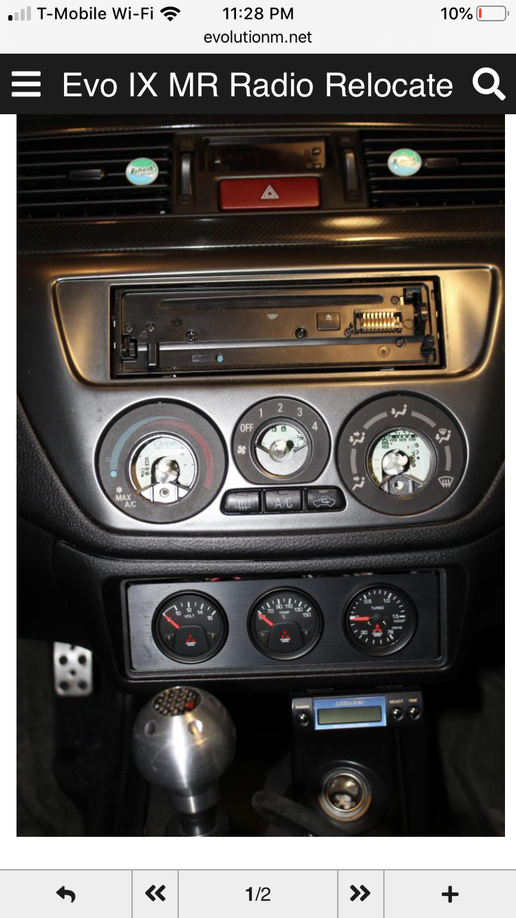 Evo 8 OEM GAUGE INSTALLATION EvolutionM Mitsubishi Lancer and