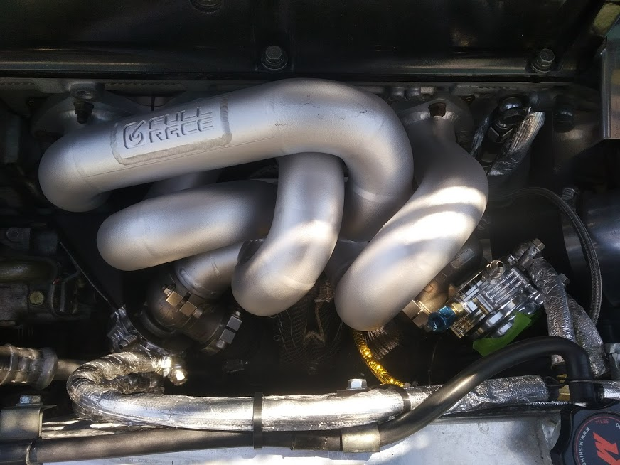 Engine - Exhaust - Full Race TS T3 dual WG 38's Silver Thermal Coated OE rad/OE AC compatable - Used - 2003 to 2006 Mitsubishi Lancer Evolution - Vancouver, BC NO, Canada