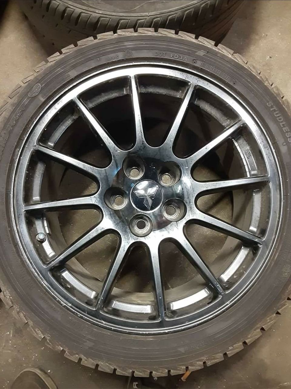 Wheels and Tires/Axles - 2008-15 Mitsubishi Evolution Evo X OEM ENKEI WHEEL RIM 5X114.3 18X8.5 - Used - Media, PA 19063, United States