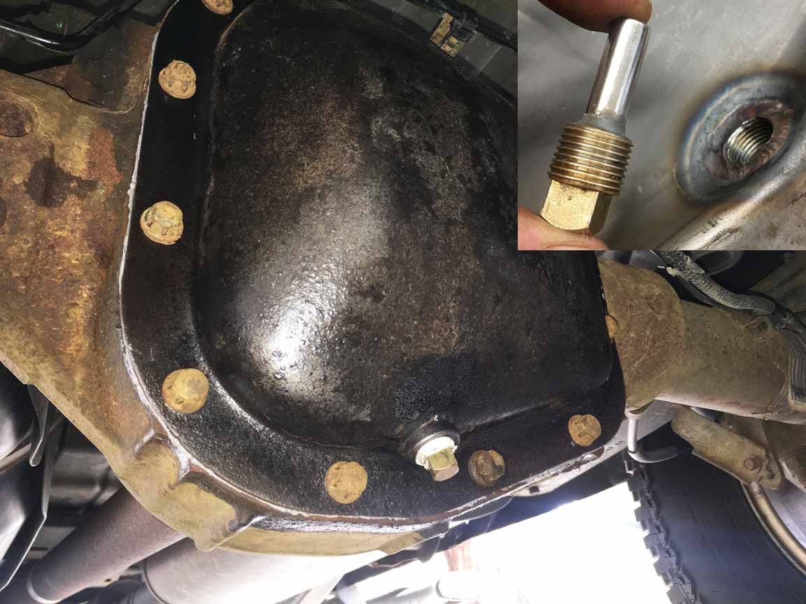 Drilled rear diff cover and big drainplug Ford F150 Forum