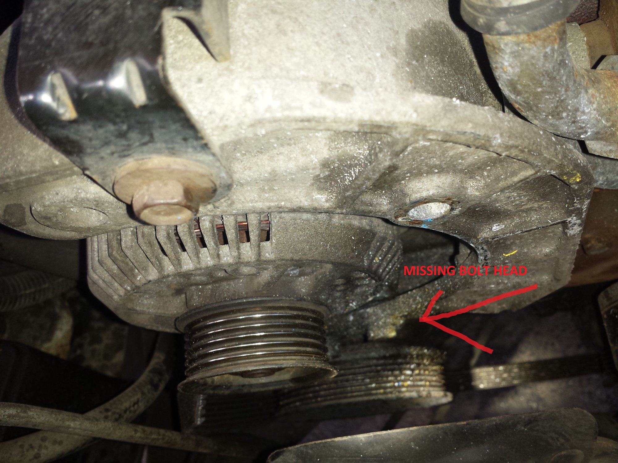 Seized Headless Bolt on the Alternator Ford F150 Forum Community of