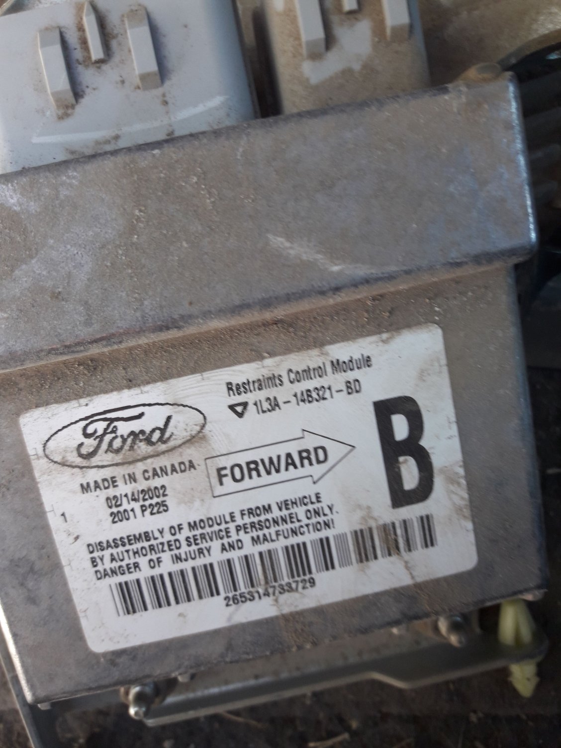 Will restraints control module from 02 work with 99 - Ford F150 Forum ...