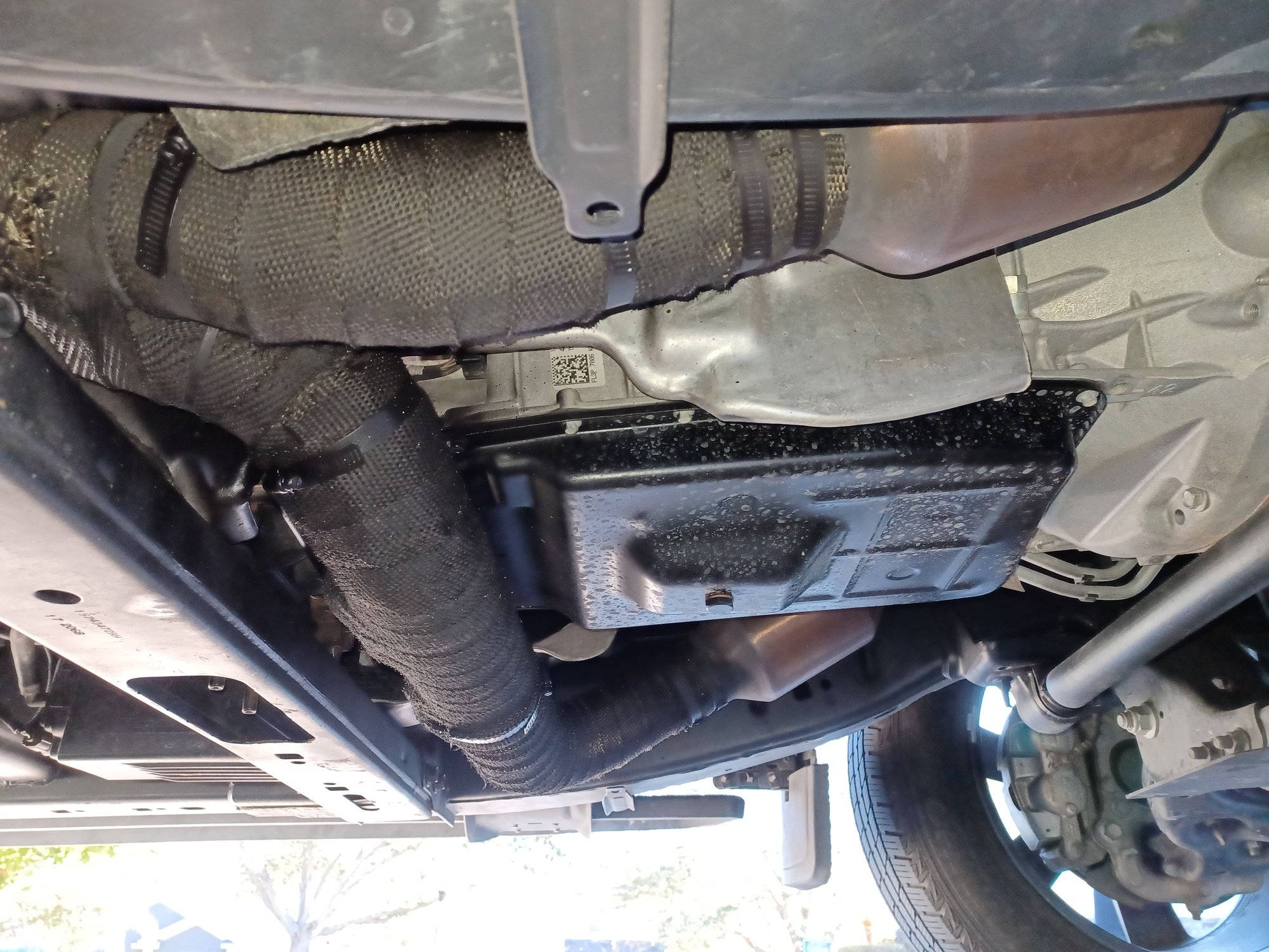 Getting rid of the rasp CVF catted down pipe and stock exhaust. Ford