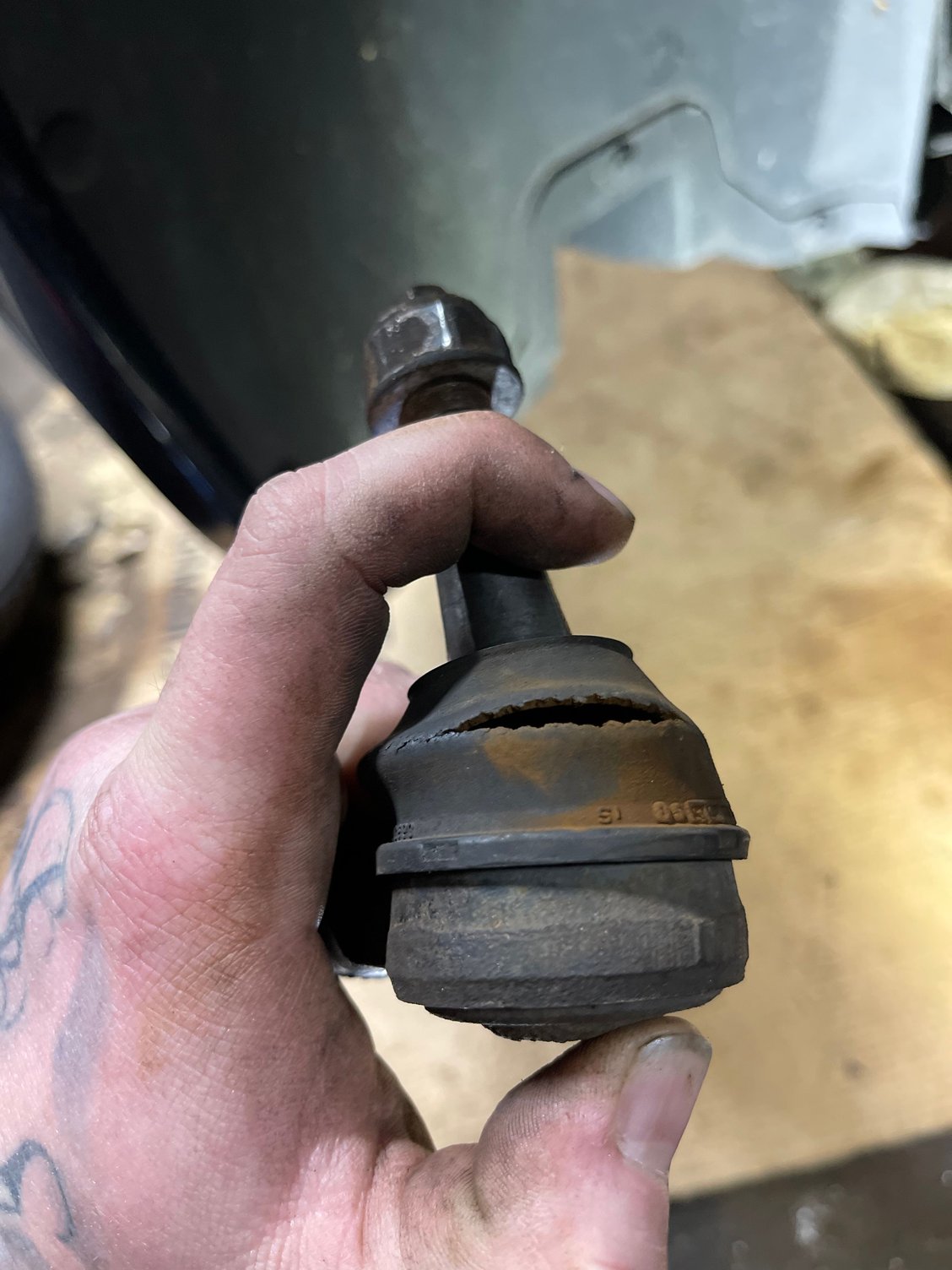 What a really bad upper ball joint looks like! Ford F150 Forum