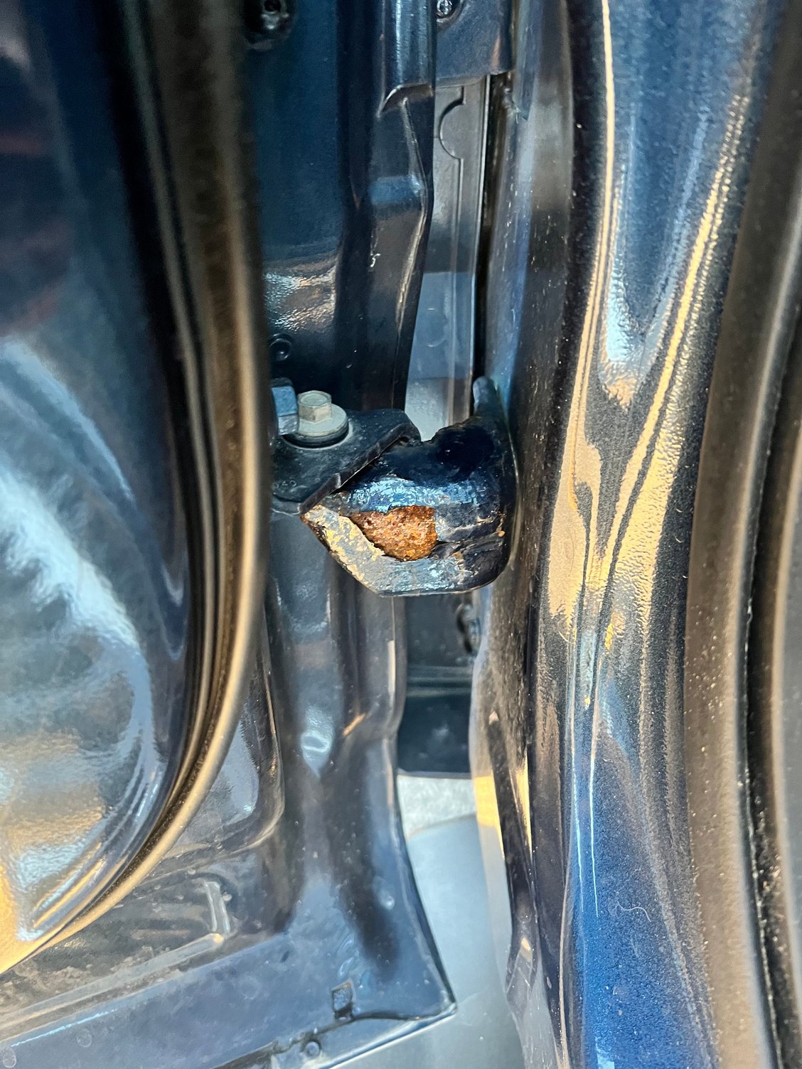 2018 lower door hinge Rust/ paint peel Ford F150 Forum Community of