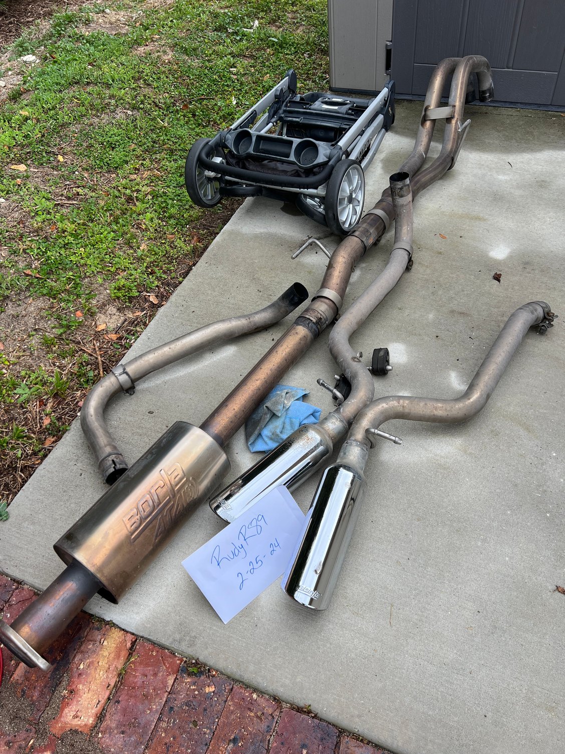 Southeast Borla ATAK Dual Exhaust System with Polished Tips; Rear Exit 1520 Ford F150 5.0