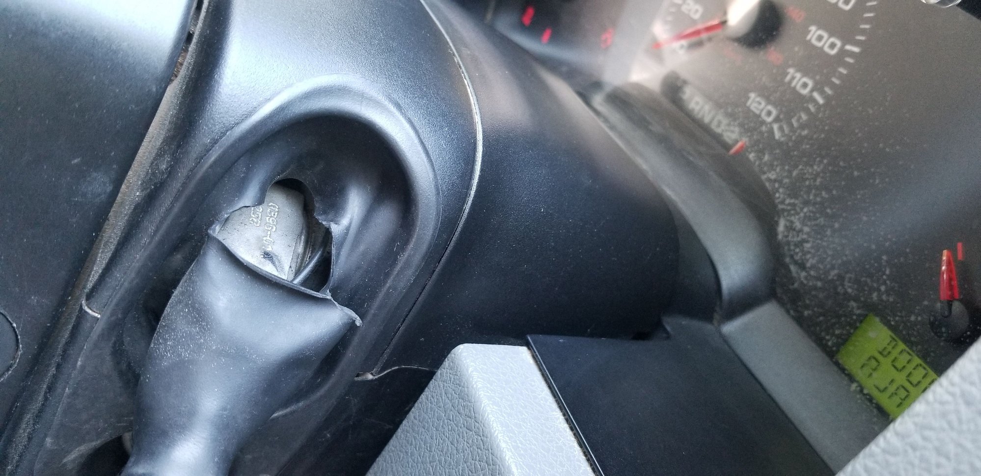 Torn rubber shifter boot Column shift Advice? Ford Truck