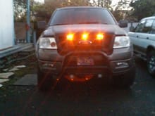 installed the  "raptor" grill lights !!...better pic coming after full install.