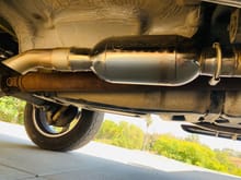  So this is the second muffler I’ve had on my truck the first one was the Flowmaster single chamber race series as they call it but the Jones turbine I feel sounds a little bit more throatier.