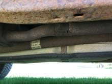 Here’s the exhaust where the clamp was