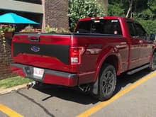 Black decal for tailgate, f150 badge, gone