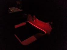 Led under the seats. Once I get the speaker box situation resolved I'll put the last 2 under the rear seats