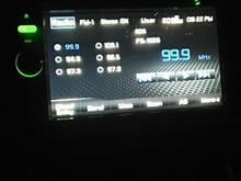 My new Jensen radio at night