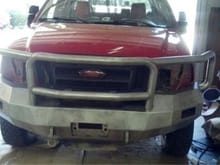 Test fitting the bumper