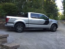 The day we got the truck. Liked the Special Edition features but weren't crazy about the stripes.