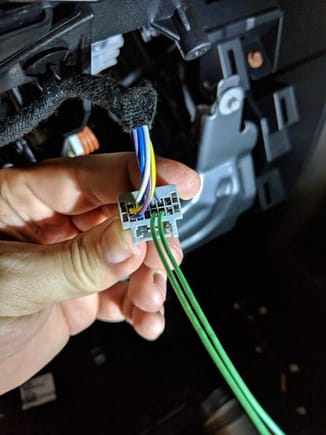 Installing WT-1001 connectors into the Clock Spring wiring assembly.