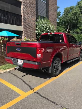 Black decal for tailgate, f150 badge, gone