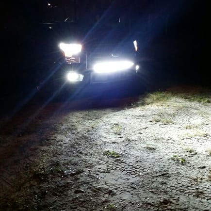 My led bar is my high beams now lol.  Had my led headlights and fogs ordered the day after i bought the truck cant stand the halogens.  I always have a lightbar for where i live the roads are so dark