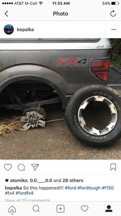 2014 fx4 factory rims? Smooth road? How's does this happen?