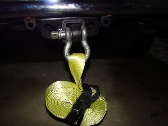 rear tow hook and 2&quot; strap