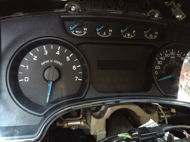 Need help re installing instrument cluster reset Ford F150