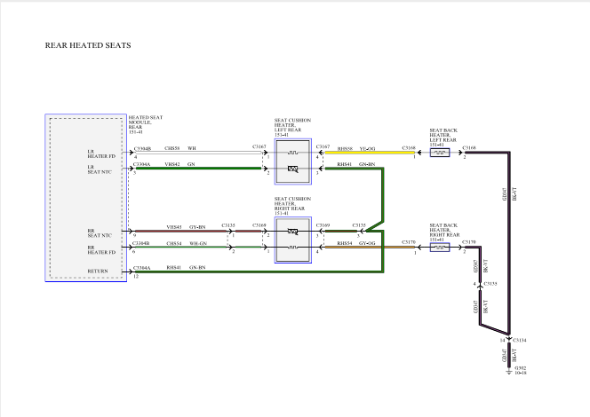 Rear Heated seats wiring diagram - Ford F150 Forum - Community of Ford