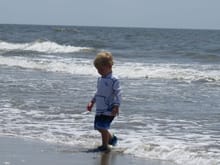 2 yr old Brody who loves the water and future beach bum!