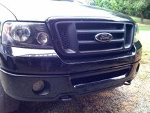 painted headlights and emblem black