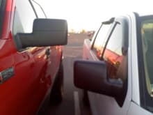 Mirror vs. Stock truck