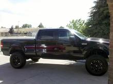 New tires and wheels!  The chrome Jesters are for sale!