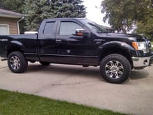 2010 F150 2&quot; Motofab Front level, Vision Warrior 375 with Goodyear Wrangler Duratrac 275/70/18
