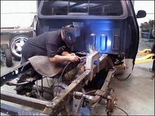 welding on c notch.