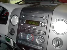 Added the 6-disc MP3 player. But the stereo came from a truck that had a factory sub, so it didn't sound good in my truck.  I have replaced it with an aftermarket stereo and gotten rid of that XM radio on the dash.  Also a better shot of the upgraded AC vents.