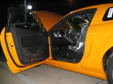 Driver's side interior at dealer lot.