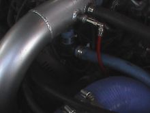 bov,soon to be upgraded to a much beter stock looking unit,snow water/methnol/nitromethan jet,fresh air inlet tube