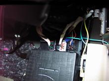 I tapped into the trailer reverse wire. It is black with a pink stripe.