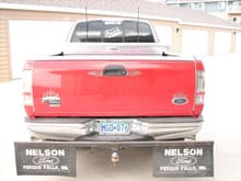 rear of truck with towing mud flaps/rock guards