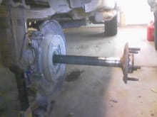 pulled axle