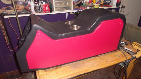 Red side panels going on