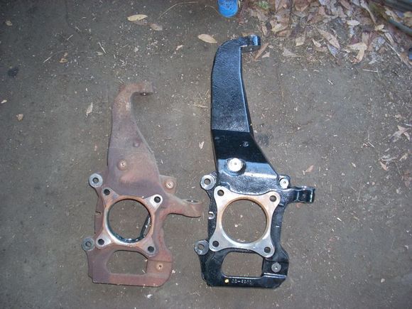 stock knuckle vs. superlift knuckle