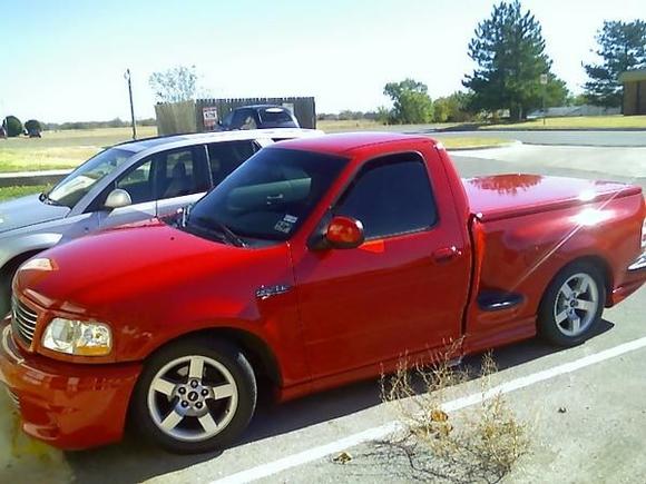 2002 lightning 4lb lower pulley K&amp;N FIPK Diablosport predator tuner TCI valve body improver kit Lakewood traction bars 2/3 drop kit Nitto 555 extreme tires Canton windage tray 160 deg T-stat more mods to come