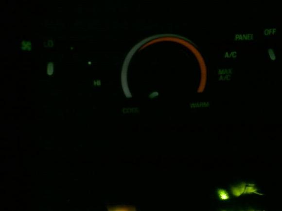A/C controls (before light change)