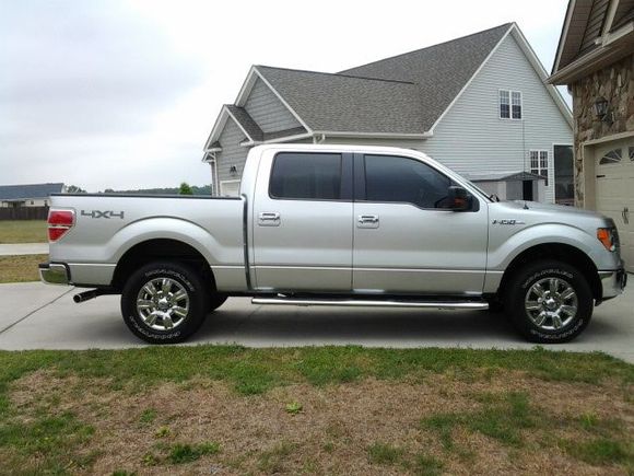 20% tint on front windows &amp; Lariat/Platinum paint matched handles