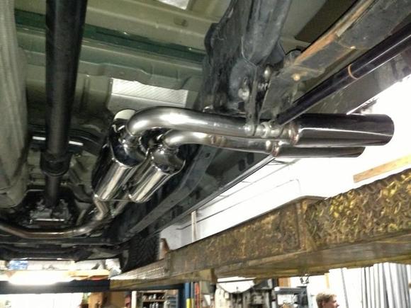 Beautiful mandrel bends leading to the tips
