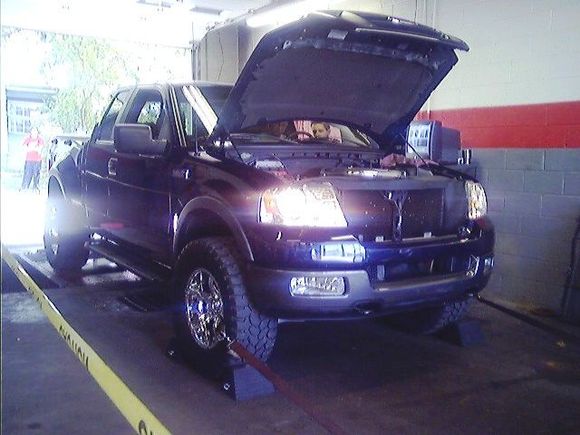 truck on dyno