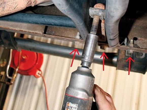 Torsion Bar Cross Member Bolts